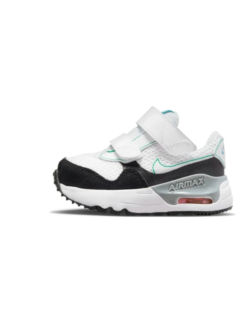 Nike Air Max SYSTM TD White Black Green DQ0286 107 Toddler Size Size 7C